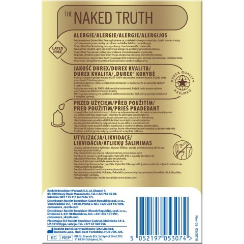 Durex Real Feel 16szt Durex Real Feel 16szt