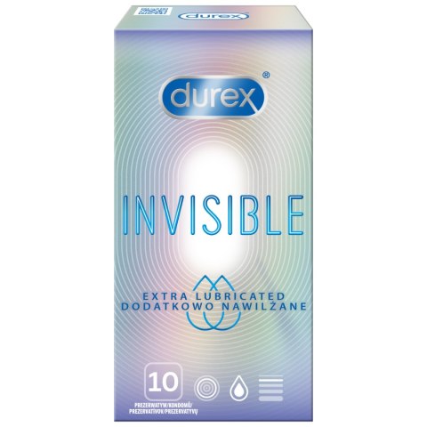 Prezerwatywy Durex Invisible A10 dodatkowo nawilżone Prezerwatywy Durex Invisible A10 dodatkowo nawilżone