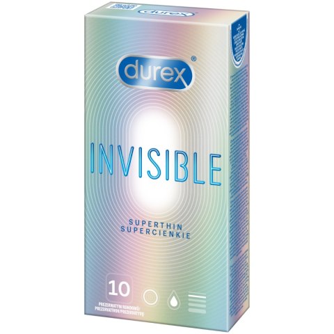 Prezerwatywy Durex Invisible supercienkie 10szt Prezerwatywy Durex Invisible supercienkie 10szt
