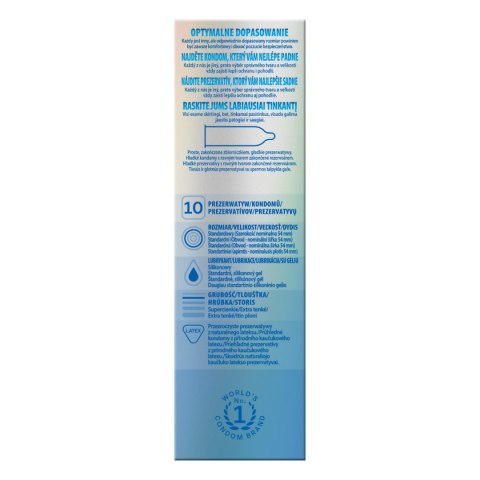 Prezerwatywy Durex Invisible supercienkie 10szt Prezerwatywy Durex Invisible supercienkie 10szt
