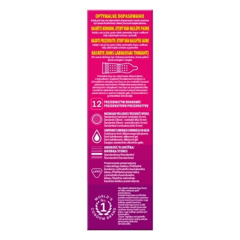 Prezerwatywy Durex Pleasuremax A12 Prezerwatywy Durex Pleasuremax A12
