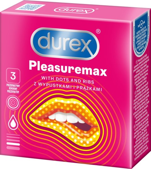 Prezerwatywy Durex Pleasuremax A3 Prezerwatywy Durex Pleasuremax A3