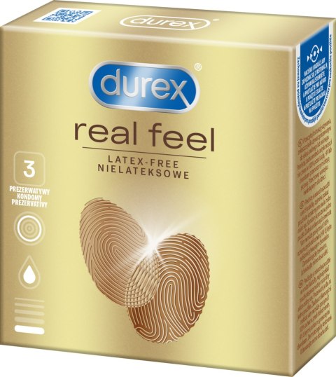 Prezerwatywy Durex Real Feel A3 nielateksowe Prezerwatywy Durex Real Feel A3 nielateksowe