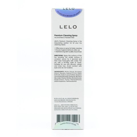 LELO Antibacterial Cleaning Spray 60 ml LELO Antibacterial Cleaning Spray 60 ml