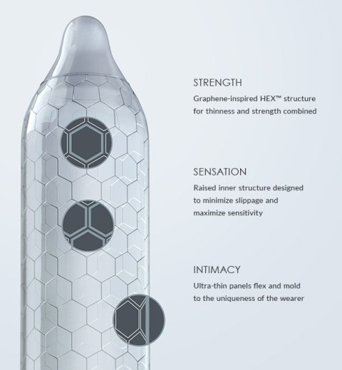 LELO - HEX Original prezerwatywy lateksowe (12 sztuk) LELO - HEX Original prezerwatywy lateksowe (12 sztuk)