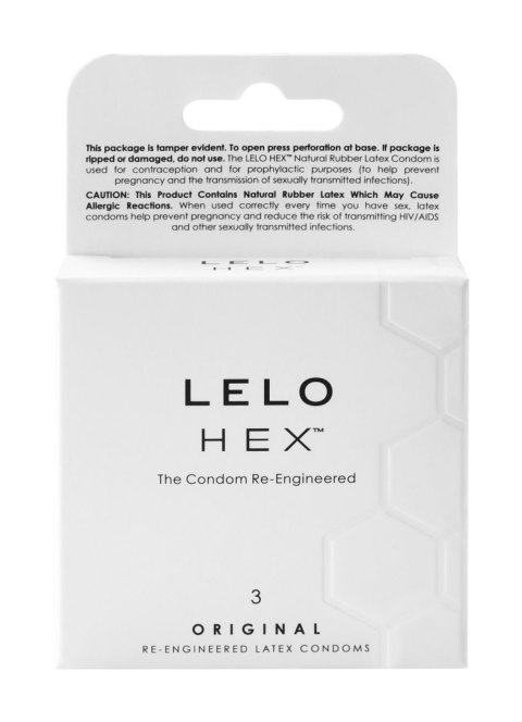 LELO - HEX Original prezerwatywy lateksowe (3 sztuki) LELO - HEX Original prezerwatywy lateksowe (3 sztuki)