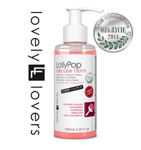 Lovely Lovers LollyPop Tasty Lube lubrykant jadalny 150 ml Lovely Lovers LollyPop Tasty Lube lubrykant jadalny 150 ml