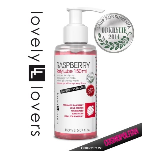 Lovely Lovers Raspberry Tasty Lube lubrykant jadalny 150 ml Lovely Lovers Raspberry Tasty Lube lubrykant jadalny 150 ml