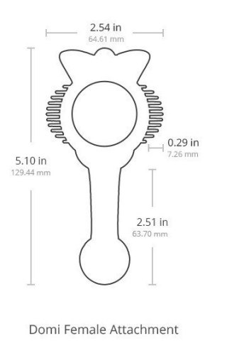 Nakładka na masażer Domi dla kobiet Lovense Domi Female Attachment