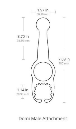 Nakładka na masażer Domi dla mężczyzn Lovense Domi Male Attachment