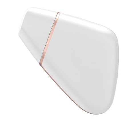 Bezdotykowy stymulator łechtaczki z aplikacją Satisfyer Love Triangle White