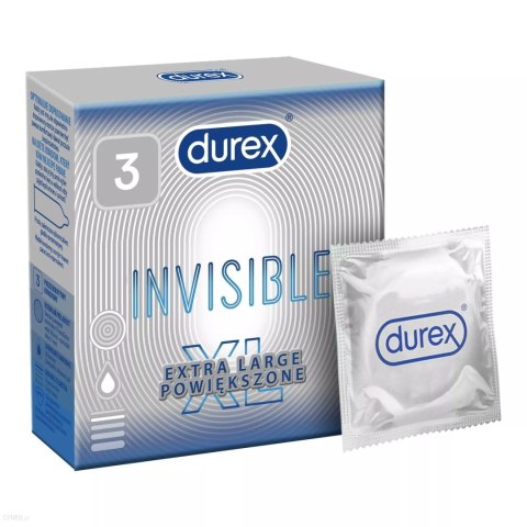 Durex Invisible XL Powiększone 3 szt. Durex Invisible XL Powiększone 3 szt.