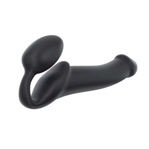 Podwójne dildo Strap-on-me Silicone bendable strap-on L Black Podwójne dildo Strap-on-me Silicone bendable strap-on L Black
