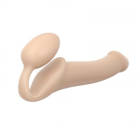 Podwójne dildo Strap-on-me Silicone bendable strap-on L Vanilla Podwójne dildo Strap-on-me Silicone bendable strap-on L Vanilla
