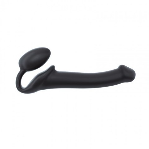 Podwójne dildo Strap-on-me Silicone bendable strap-on M Black Podwójne dildo Strap-on-me Silicone bendable strap-on M Black