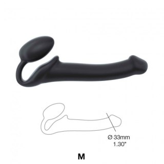 Podwójne dildo Strap-on-me Silicone bendable strap-on M Black