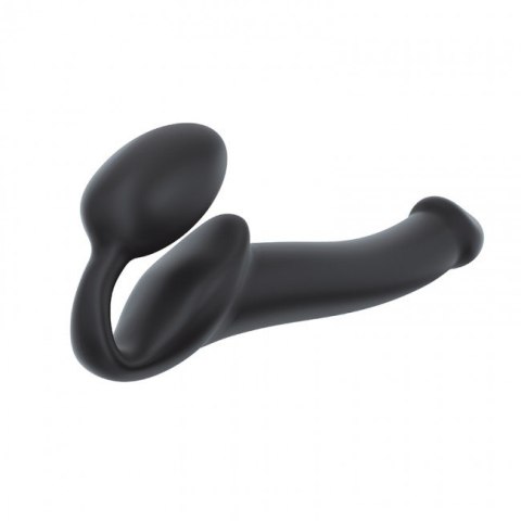 Podwójne dildo Strap-on-me Silicone bendable strap-on M Black Podwójne dildo Strap-on-me Silicone bendable strap-on M Black