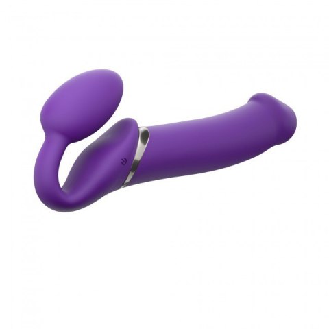 Podwójny wibrator dla par Strap-on-me Vibrating Strap-on XL Purple
