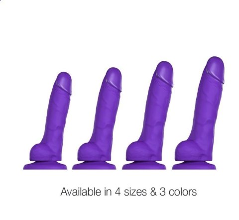 Soft Realistic Dildo Purple M Soft Realistic Dildo Purple M