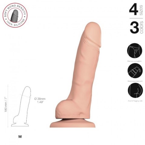 Soft Realistic Dildo Vanilla M Soft Realistic Dildo Vanilla M