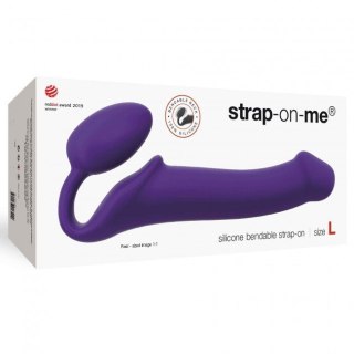 Strap-on-me Silicone bendable strap-on Purple L