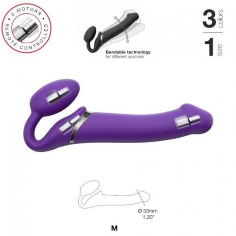 Vibrating Strap-on Purple M