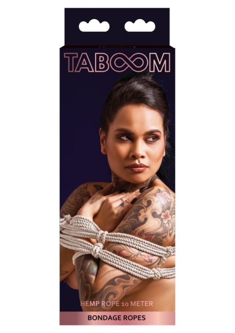 Konopna lina do wiązania Taboom Hemp Rope 10 Meter 7 mm Nude Konopna lina do wiązania Taboom Hemp Rope 10 Meter 7 mm Nude