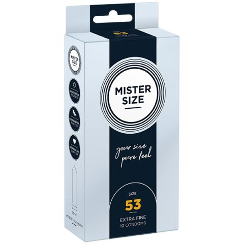 Mister.Size Condoms 53 mm 10 Pieces Mister.Size Condoms 53 mm 10 Pieces