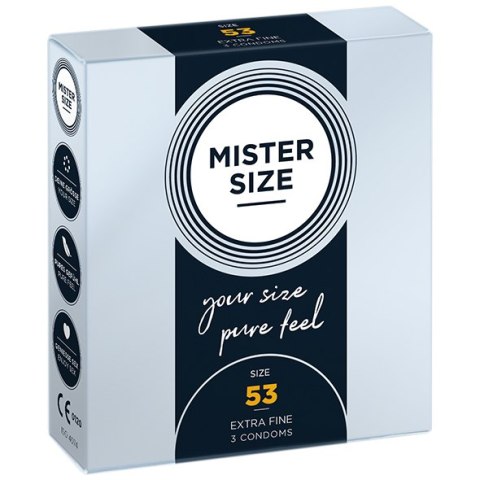 Mister.Size Condoms 53 mm 3 Pieces Mister.Size Condoms 53 mm 3 Pieces