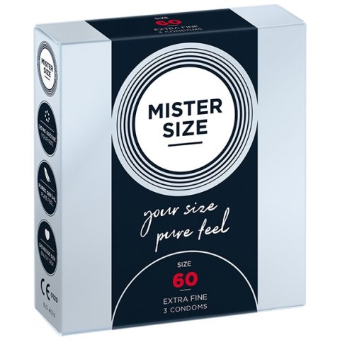 Mister.Size Condoms 60 mm 3 Pieces Mister.Size Condoms 60 mm 3 Pieces