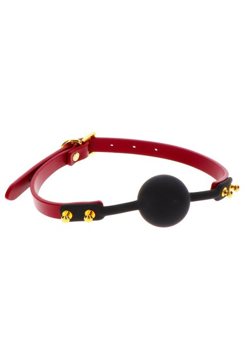 Silikonowy knebel z wegańskim skórzanym paskiem Taboom Silicone Ball Gag Silikonowy knebel z wegańskim skórzanym paskiem Taboom Silicone Ball Gag