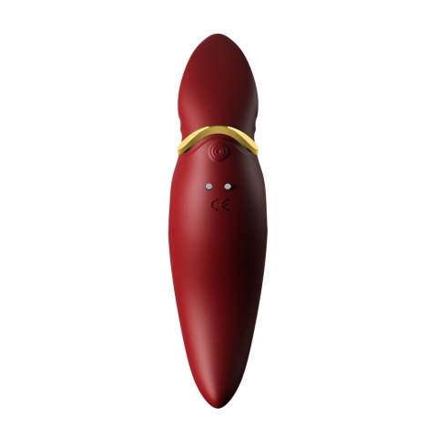 Wielofunkcyjny wibrator punktowy Zalo Hero Wine Red