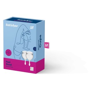 Zestaw kubeczków menstruacyjnych Satisfyer Feel Good Menstrual Cup Set Transparent