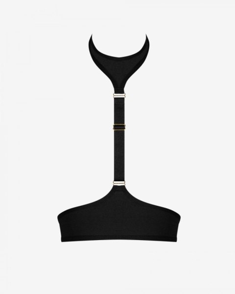 Czarna kusząca obróżka z mikrofibry Promees Kate chocker M/L Czarna kusząca obróżka z mikrofibry Promees Kate chocker M/L