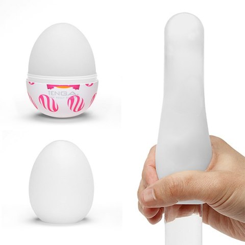 Elastyczny mini masturbator jajko Tenga Egg Wonder Curl EGG-W05 Elastyczny mini masturbator jajko Tenga Egg Wonder Curl EGG-W05
