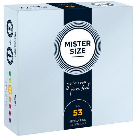 Mister.Size 53 mm Condoms 36 Pieces Mister.Size 53 mm Condoms 36 Pieces