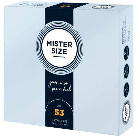 Mister.Size 53 mm Condoms 36 Pieces Mister.Size 53 mm Condoms 36 Pieces