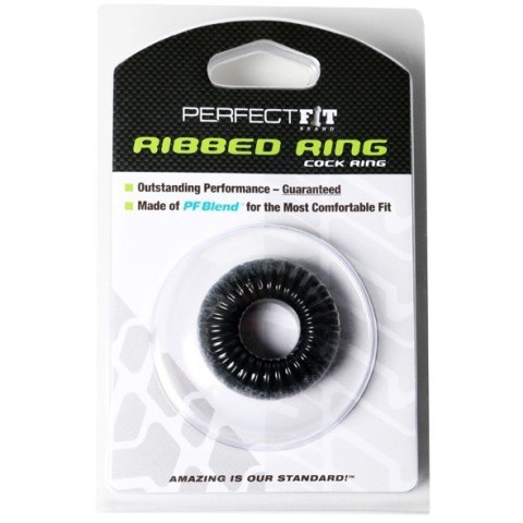 Perfect Fit Ribbed Ring Black Perfect Fit Ribbed Ring Black