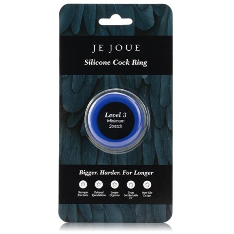 Rozciągliwy silikonowy pierścień erekcyjny Je Joue Minimum Stretch Silicone Cock Ring Blue Rozciągliwy silikonowy pierścień erekcyjny Je Joue Minimum Stretch Silicone Cock Ring Blue