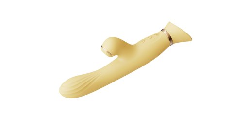 Rozgrzewający się wibrator z główką w kształcie róży Zalo Rose Vibrator Lemon Yellow