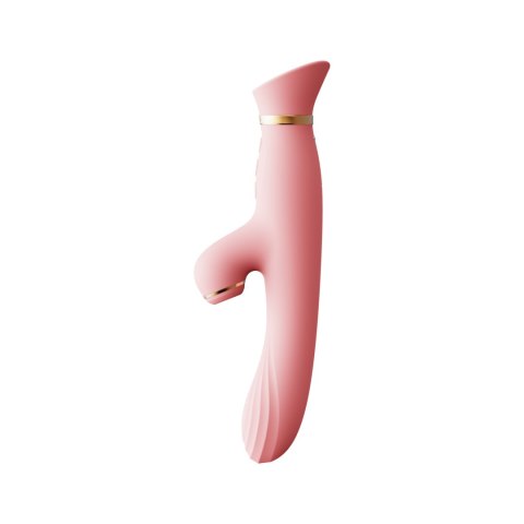 Rozgrzewający się wibrator z główką w kształcie róży Zalo Rose Vibrator Strawberry Pink