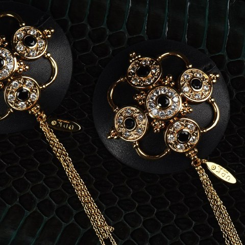 Skórzane ozdobne nasutniki Upko Luxury Baroque Leather Pasties