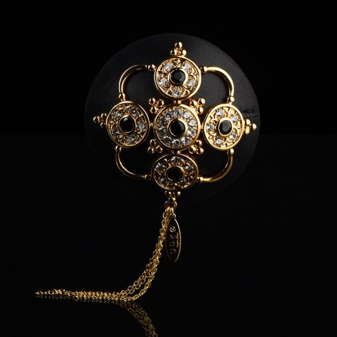 Skórzane ozdobne nasutniki Upko Luxury Baroque Leather Pasties
