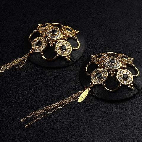 Skórzane ozdobne nasutniki Upko Luxury Baroque Leather Pasties