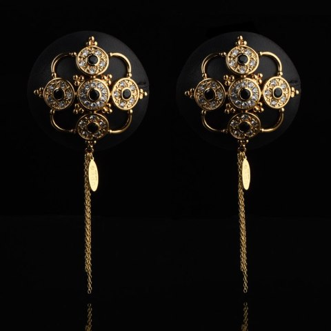 Skórzane ozdobne nasutniki Upko Luxury Baroque Leather Pasties