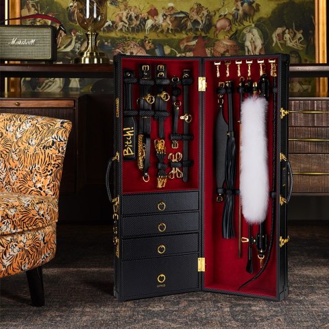 Walizka pełna akcesoriów BDSM Upko Luxury BDSM Vertical Trunk Kit