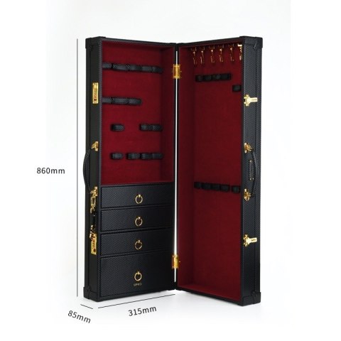 Walizka pełna akcesoriów BDSM Upko Luxury BDSM Vertical Trunk Kit