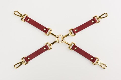 Zestaw czerwonych skórzanych akcesoriów Upko Leather Kinky Tools Set Red