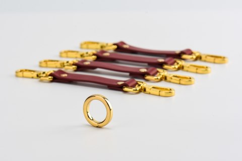 Zestaw czerwonych skórzanych akcesoriów Upko Leather Kinky Tools Set Red