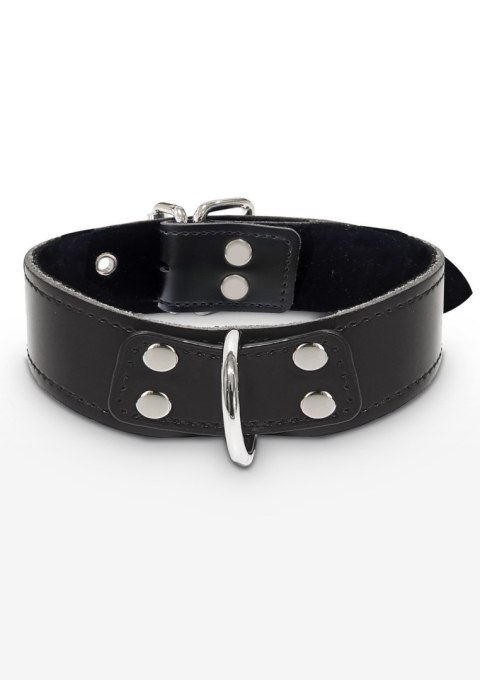 Czarna obroża z ekoskóry Taboom Elegant D-Ring Collar Black Czarna obroża z ekoskóry Taboom Elegant D-Ring Collar Black